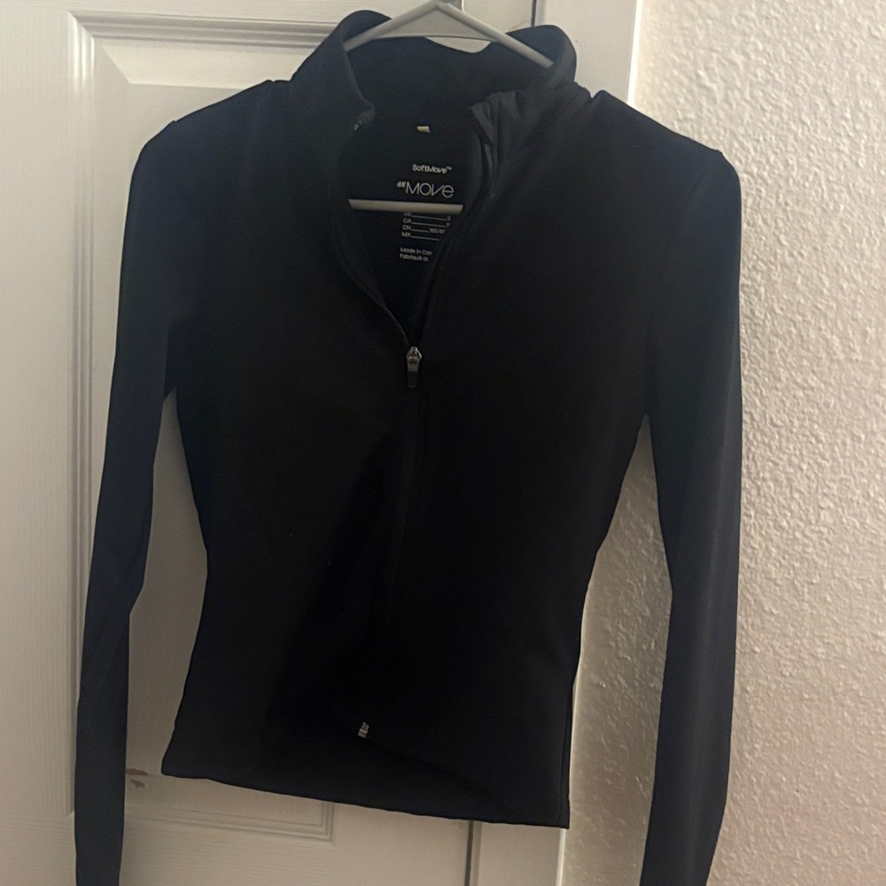 H&M Sleek Black Zip-Up Jacket